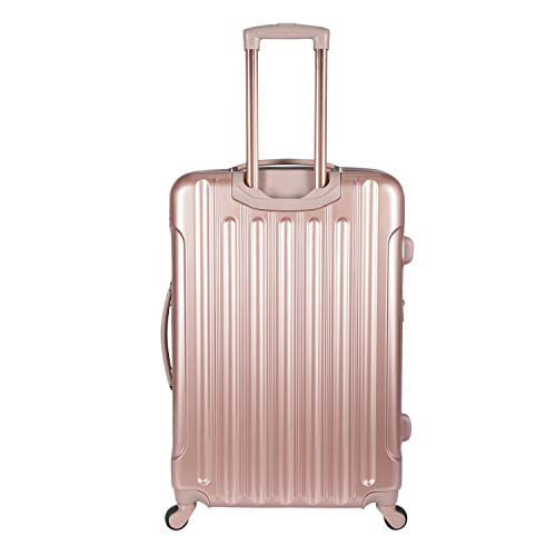 Kensie Women's Alma Hardside Spinner Luggage,Expandable, Rose Gold, 3 Piece Set (20/24/28) #TOP4