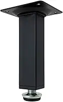 Kit Pés Para Móveis Regulável Quadrado Preto 10cm 15cm, Base Quadrada Antiderrapante, para Sofá, Cama, Guarda-Roupa, Proteção de Pisos(15cm (150mm),4 Unidades)