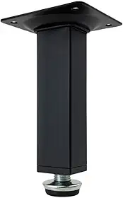 Kit Pés Para Móveis Regulável Quadrado Preto 10cm 15cm, Base Quadrada Antiderrapante, para Sofá, Cama, Guarda-Roupa, Proteção de Pisos(15cm (150mm),4 Unidades)