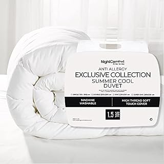 Night Comfort Exclusive Collection Summer Cool 1.5 Tog Duvet, Double - Ultra Soft Luxury Microfibre Down Like Quilt