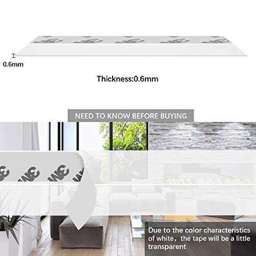 Image of TAROSE Weather Stripping, Silicone Door Seal Strip Door, Window, 16 Feet Long, White (Width 45mm)