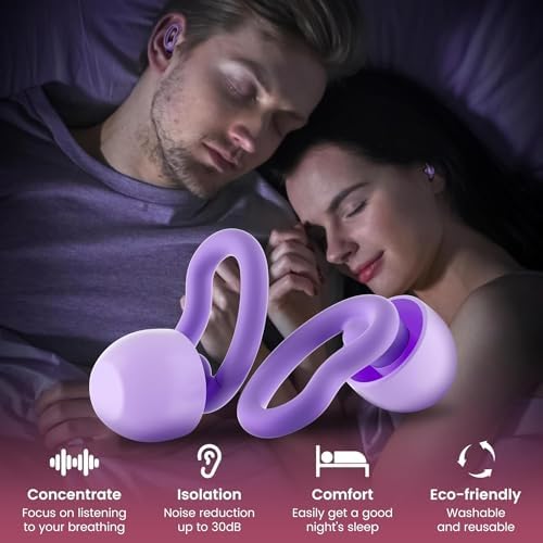 Ear Plugs for Sleeping,Reusable Noise Reduction Ear Plugs for Side Sleepers - 2