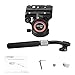 Cayer H8 Video Tripod Fluid Head, Metal Heavy Duty Drag Pan Head with 60 mm Flate Base, Adjustable Pan Handle, Load up to 13.2Ibs for Compact Video Camera DSLR Camera