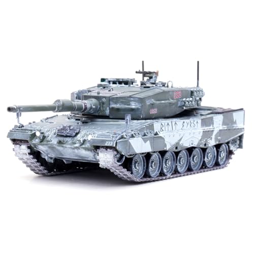 Char Leopard 2A4 Panzerkampf 12226PF miniature militaire 1:72 avec camouflage d'hiver et tuba