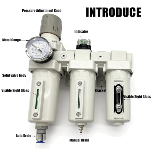 Système de séchage de l'air 3/4" NPT à 3 étapes avec régulateur 240 PSI YSIL
