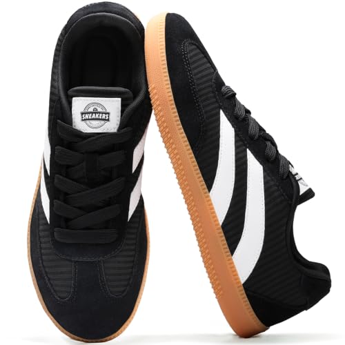 Retro Casual Sneakers for Women Men, Lace Up Lightweight Classic Trainer by EWUHA - Used condition - US$27.59