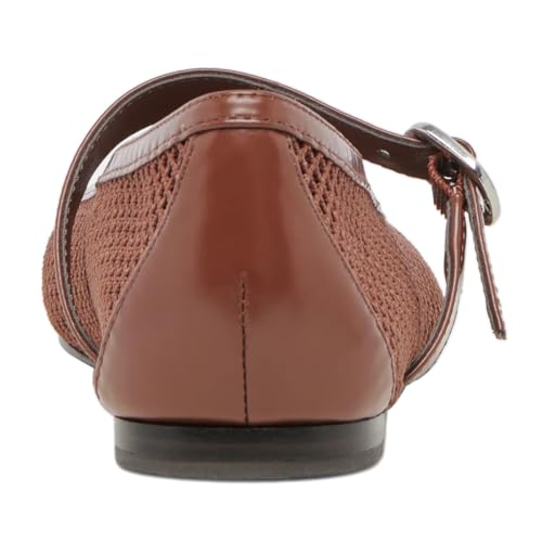 miss left Women Stylish Square Toe Single Strap Buckle Mesh Flat Mary Janes Ladies Comfy Casual Daily Dress Shoes Size 4-16 US3