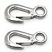 Produktbild POFET 2 Stück Heavy Duty American Cargo Hook Hebehaken, 0,2T-304 Edelstahl, große Öse Cargo Haken mit Verriegelung, Arbeitslast 300 kg