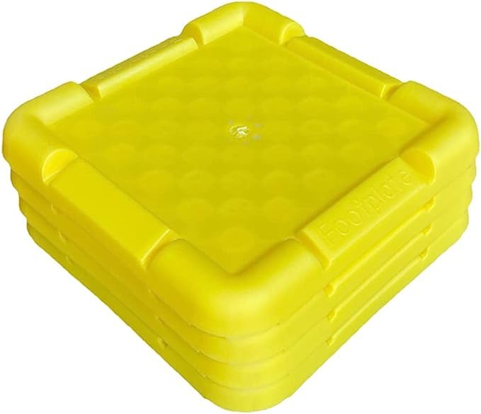 HowseHold Patins de vérins pour caravane, patins stabilisateurs empilables, pieds d'angle pour empêcher l'enfoncement (8 patins)