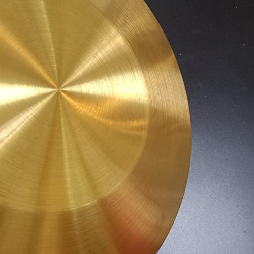 Ruimimi Gong Instrument With 14.2 Inch(36Cm),Chinese Traditional Percussion Instrument Brass Gong With Wooden Mallet And Red Ribbon For Home Office Celebration #TOP2