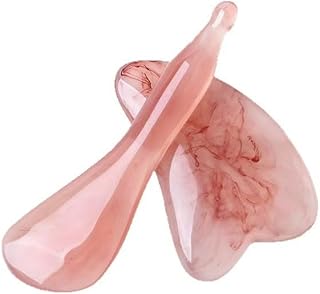 Resin Gua Sha Facial Tool and Body Brush Set,...
