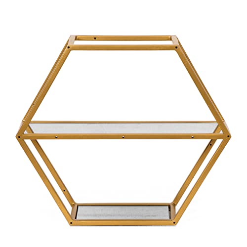 Christopher Knight Home Lepley Shelf, Gold + Antique #TOP6