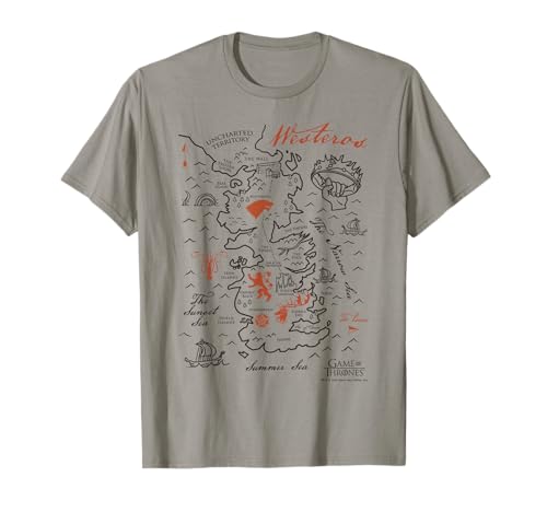 Game Of Thrones Map Of Westeros T-Shirt