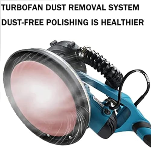 Powerful Electric Drywall Sander 1800W with Swivel Head, LED Light, Long Handle, 5-Speed Adjustable, Includes 20 Sanding Disks – Ideal for Smooth Wall Finishing