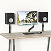 suptek Clamp-on Speaker Stand Desk Mount Set, 9.6 x 8.8 inch Trays, Height Adjustment and Tilt, Universal Audio Holders for Computer and Bookshelf Speakers, Elevated Sound, 2 Pack, Black, SDM001B #1