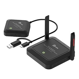 j5create Estensore wireless per webcam/microfoni/altoparlanti USB, funziona con Windows e Mac, non per TV e mouse/tastiera USB (JVW120)