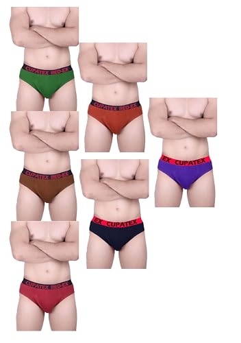 Image of Gven Mens Multicolour Cotton Underwear for Men Pack of 6