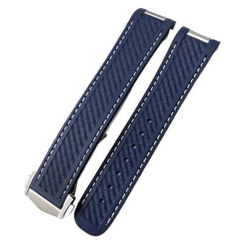 Correa de reloj FKM para Omega AT150 perfecta para navegar y uso diario