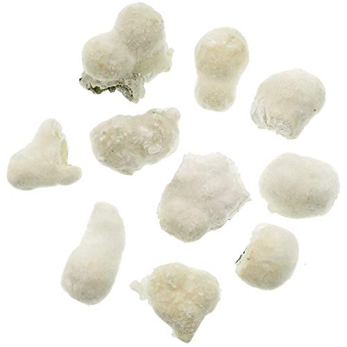 Naturosphère - Minéraux et fossiles C25 - Pierres brutes okénite - 2 à 3 cm - Lot de 2
