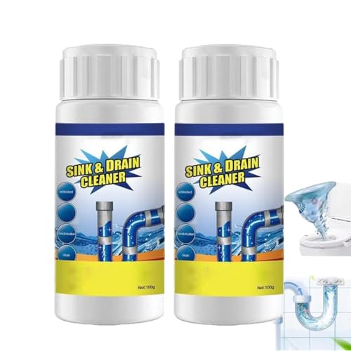 Lanoxie Deboucheur Canalisation, Lanoxie Pipeline Dredging Agent, Déboucheur Pro, Deboucheur Canalisation Wc, Drain Cleaner, Pour Cuisine Et Salle De Bain, Laisse Une Odeur Fraîche (2PC)