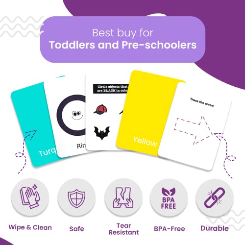 Image of Shapes & Colors | 36 Laminated Anti-Glare Flash Cards | Montessori Inspired Fun & Easy to Learn Toys for Kids
