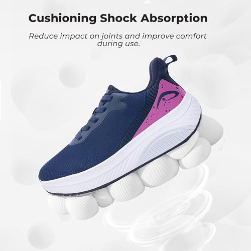 QAUPPE Wide Toe Box Shoes Women Arch Support Walking Sneakers Tennis Sneakers Orthotic Plantar Fasciitis Shoes US 6-114