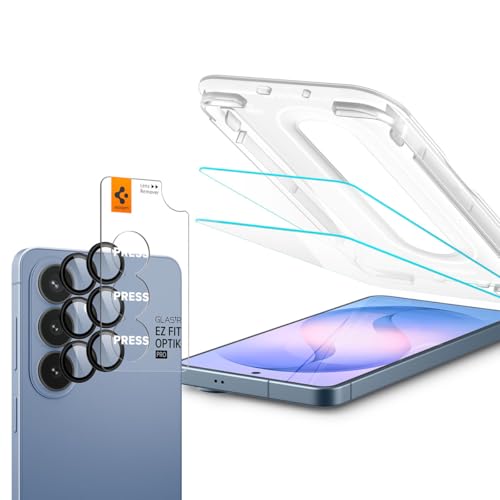 Spigen protections en verre trempé Galaxy S26 évitez les bris d'écran et caméra