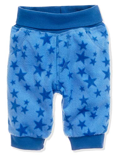 Playshoes Unisex Kinder Fleece-pumphose Baby-Hose, Blau Sterne, 86 EU