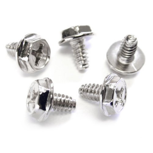 Image of StarTech.com Replacement PC Mounting Screws #6-32 x 1 /4in Long Standoff - Screw kit - Silver - 0.2 in (Pack of 100) - SCREW6 32