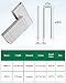 meite 15.5 Gauge Flooring Staples, 2-Inch Length 1/2-Inch Crown Hradwood Floor Staples Collated Galvanized Flooring Staples (5,014 Counts)