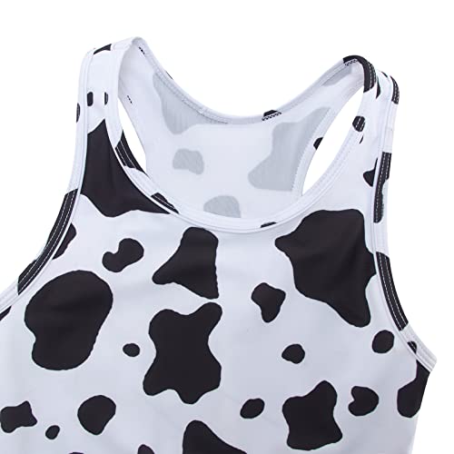Unifaco Swimsuit For Girls 10 12 Kids Cow Print Bathing Suits 2 Piece Boyshort Tankini Modest Swimwear #TOP2