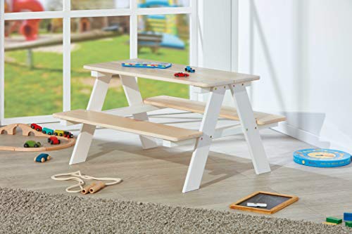 Inter Link Kinderzitgroep Massief Hout Wit, Milkyskin Kinderkamer, Slaapkamer