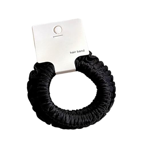 Trendy Crinkle Texture Scrunchies Stretchy Hair Tie for Ponytails Braids Buns Casual Daily Styling and Gym Use Hair Rope