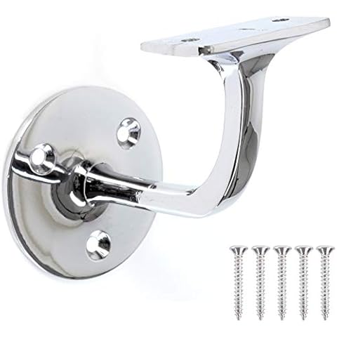 Chrome Handrail Brackets with Fixings Cover