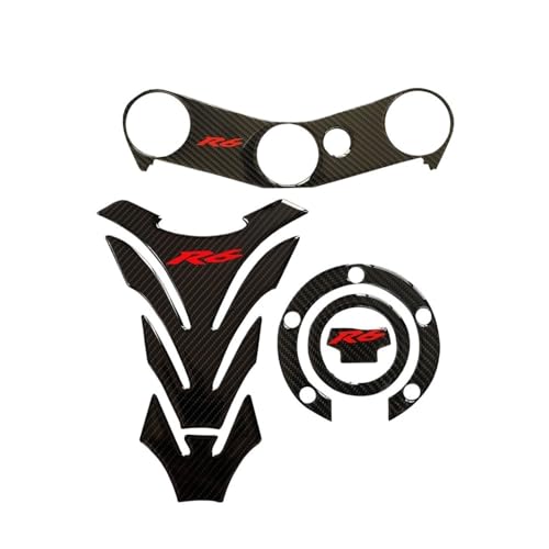 Autocollant réservoir moto carbone pour Yamaha YZF600 R6 2006-2007