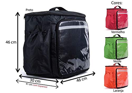 Mochila/bag Impermeável Térmica Entrega Motoboy Delivery Pr (preto)