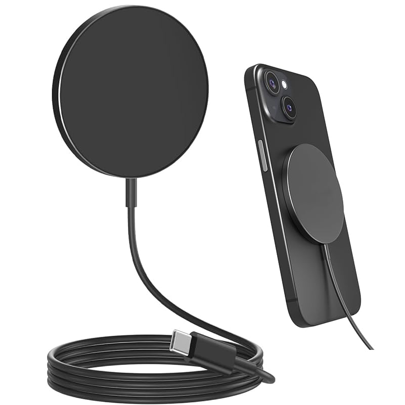 Caricatore Wireless MagSafe Per IPhone 15W - Compatibile Con IPhone 16/15/14/13/12 Serie - Cavo USB-C Da 1 Metro - Foto 5