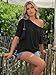 Trendy Queen Womens Off the Shoulder Tops Oversized T-Shirts Short Sleeve Tees Summer 2026 Casual Spring Clothes Workout Gym Y2k Cute Going Out Plus Size Fashion Clothing Black M