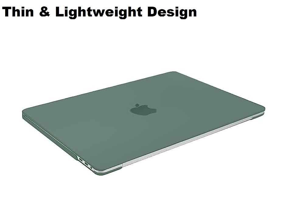 Image of Midkart Hard Shell Plastic Case Cover Compatible with MacBook Pro 16 Inch with Touch Bar and Touch ID Model A2141 Release 2019 /2020 with Silicon Key Guard and Dust Plugs, Midnight Green
