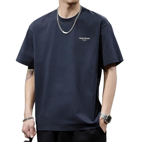 [Yeecan] tシャツ メンズ 半袖 綿 丸首 夏服 メンズ 無地 通気性 柔らかい 軽い 速乾 カジュアル ゆったり オシャレ かっこいい 夏 ティーシャツ 大きいサイズ lan-Mの商品画像（Amazon）