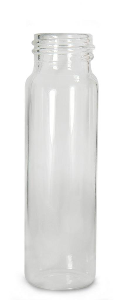 Qorpak GLA-00789 Borosilicate Glass 3 Drams Screw Thread Sample Vial, with 15-425 Neck Finish, Clear (Case of 144)