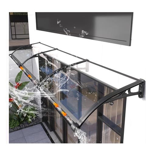 Auvent de porte d'entrée polycarbonate robuste contre les intempéries de votre façade - 2