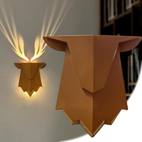 DAMELYN Antler Lamp with Remote Control Adjustable and Timed Deer Night Light Suitable for Living Room Bedroom Corridor Antler Wall Lamp Decor