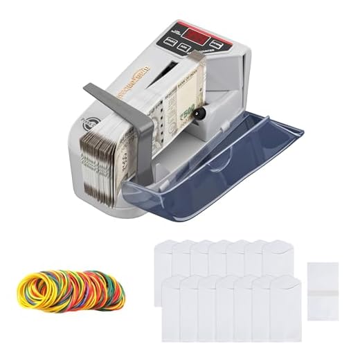 Amazon Basics Portable LED Display Mini Note Counting Machine with Adapter for Home, Office, Business | Indian Currency/Cash Counting Machine | UV/WM Function |Auto-shutoff | White