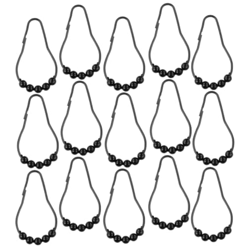 BRIGHTFUFU 20Pcs Stainless Steel Shower Curtain Rings Hooks Smooth Sliding Hooks for Easy Installation Rustproof and Holders for Bathroom Shower Curtains Elegant Finish