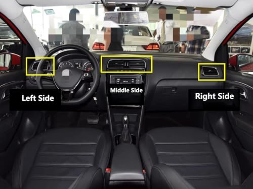 Ventilación de aire acondicionado para coche compatible con VW Polo 6R 6C Hatchback 2014-2017 3