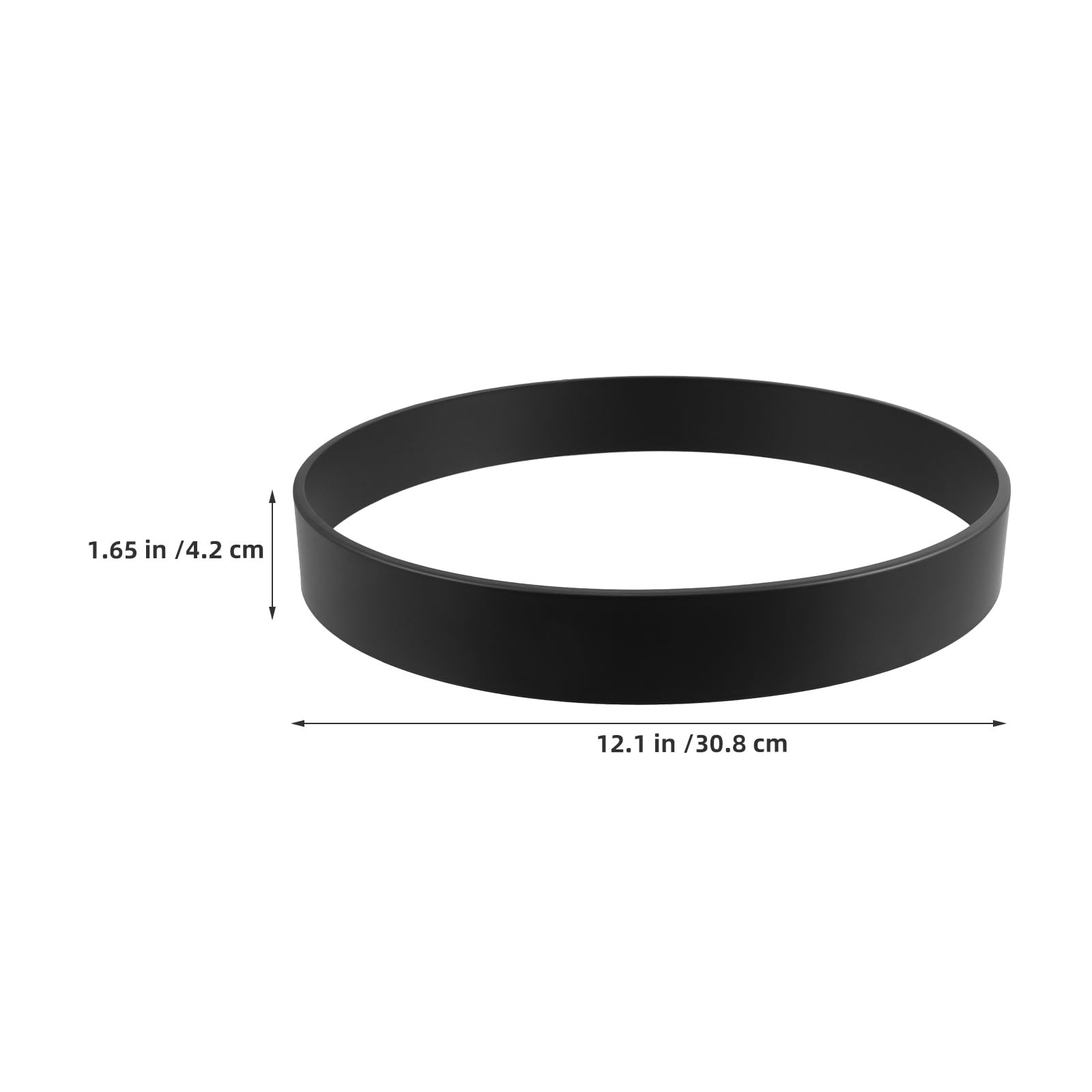 ibasenice 2 Stück 12 Zoll Runder Metallrahmen für Wanduhr, Schwarz | Quarz und Wanduhr, 42mm Stärke, für Heimprojekte, Minimalistischer Stil, Einfache Montage