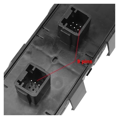 Interrupteur de lève-vitre électrique à 9 broches pour commande avant Citroën C4 C5 C8