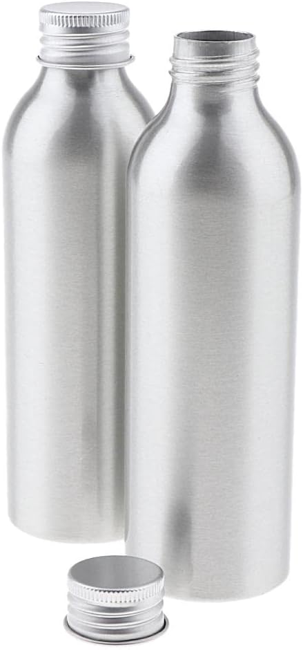 2 Pack Outdoor Refillable Aluminum Bottle Containers, 150ml