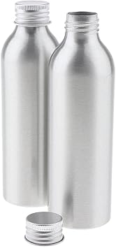 2 Pack Outdoor Refillable Aluminum Bottle Containers, 150ml